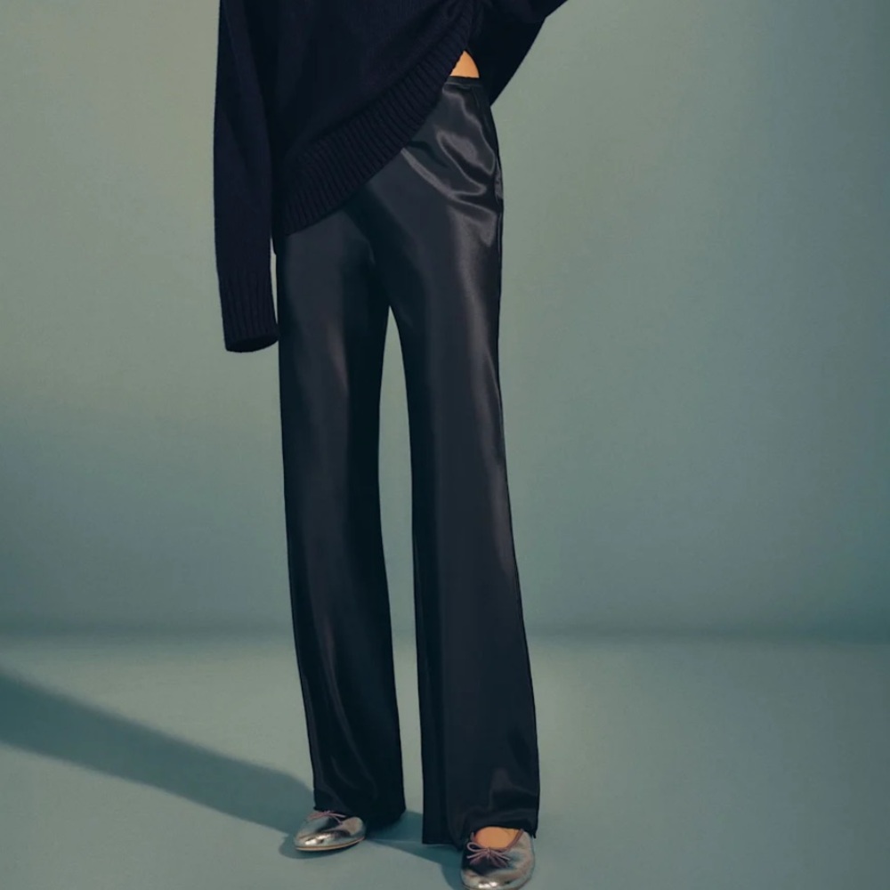 Reformation satin pants size medium